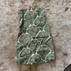 Abercrombie & Fitch Green Strapless Dress